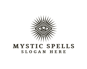 Witchcraft - Psychic Cosmic Eye logo design