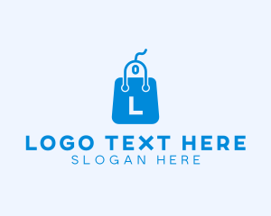 Buy And Sell - Computer Mouse Shopping Bag logo design