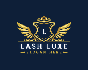 Luxury Crown Wings logo design