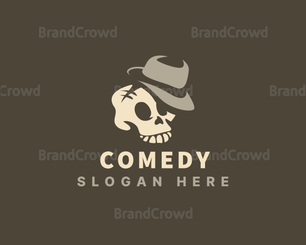 Spooky Skull Hat Logo