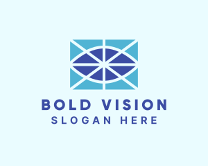 Geometric Eye Vision logo design