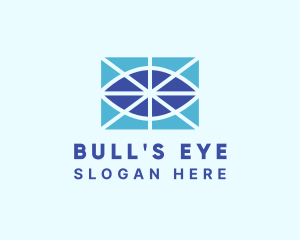 Geometric Eye Vision logo design