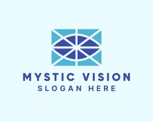 Geometric Eye Vision logo design