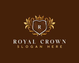 Royal Crown Shield Boutique logo design