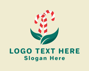 Leaf Candy Cane Logo