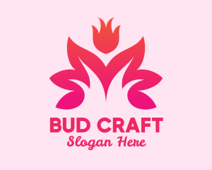 Bud - Lotus Flower Spa & Wellness logo design