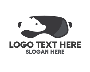 Polar - Black Bear Goggles logo design