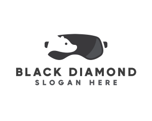 Black - Snow Bear Goggles logo design