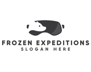 Antarctic - Snow Bear Goggles logo design