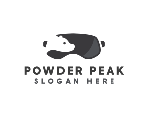 Snowboarder - Snow Bear Goggles logo design