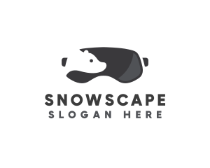 Snow - Snow Bear Goggles logo design