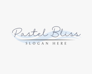 Elegant Wave Handwritten logo design