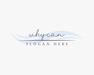 Store - Elegant Wave Handwritten logo design