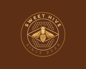 Honeycomb - Honey Bee Honeycomb logo design