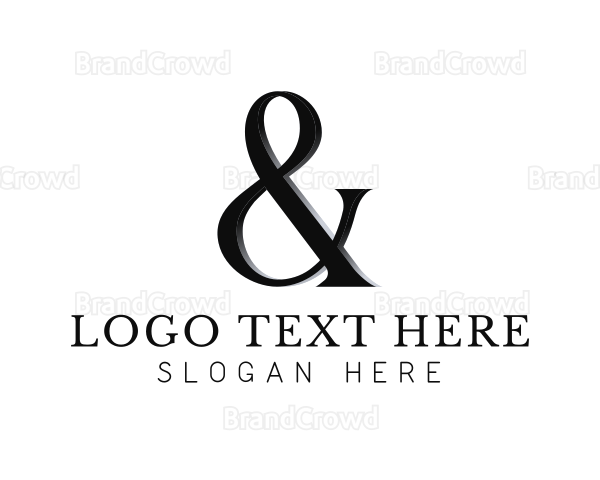 Classic Serif Ampersand Logo