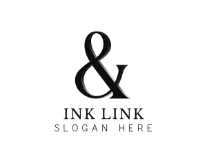 Ligature - Classic Serif Ampersand logo design