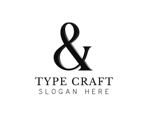 Type - Classic Serif Ampersand logo design