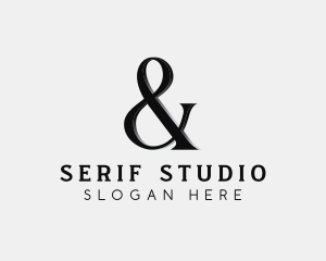 Classic Serif Ampersand logo design