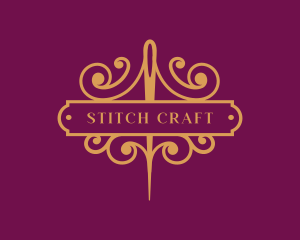 Embroidering - Needle Tailor Sewing logo design