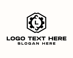 Industrial - Wrench Cog Fix logo design