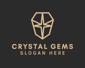 Gold Crystal Sparkle logo design