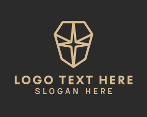 Gold Crystal Sparkle Logo