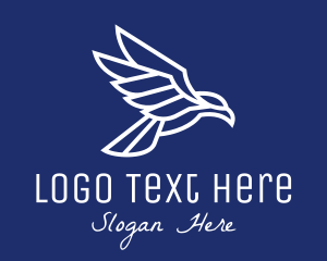 Eagle - Minimalist Flying Eagle logo design