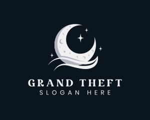 Fortune Telling - Lunar Moon Star logo design