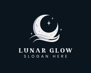 Lunar Moon Star logo design