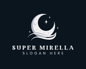 Moon - Lunar Moon Star logo design