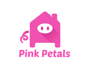 Pink Pig House logo design