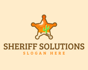 Sheriff - Sheriff Badge Desert logo design