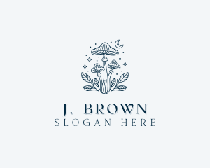 Shrooms - Herbal Mushroom Garden logo design