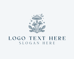 Spiritual - Herbal Mushroom Garden logo design