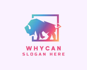 Gradient Wild Bison Logo