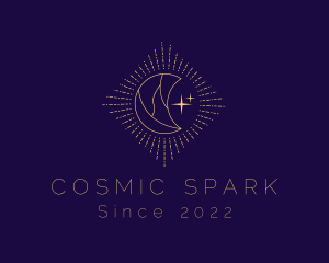 Cosmic Moon Fortune Telling logo design