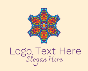 Textile - Intricate Kaleidoscope Star logo design