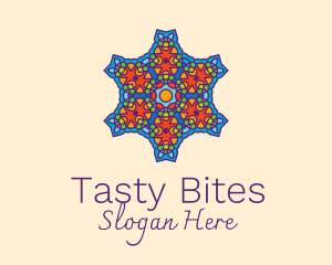 Tile - Intricate Kaleidoscope Star logo design