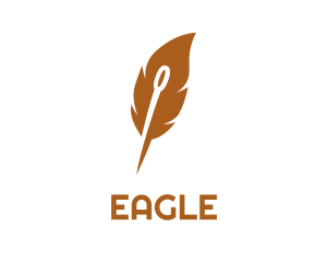 Brown - Brown Needle Leaf logo design
