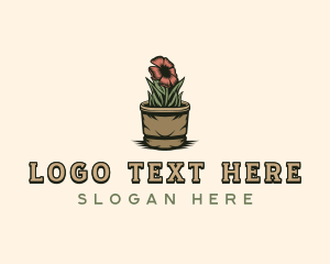 Pot - Pot Floral Garden logo design