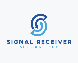 Generic Rotational Arrow Letter S logo design