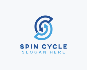 Rotation - Generic Rotational Arrow Letter S logo design