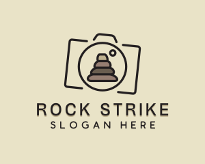 Camera Rock Formation logo design