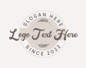 Leaf - Retro Hipster Brand logo design