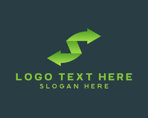 Digital Marketing - Arrow Logistics Letter S logo design