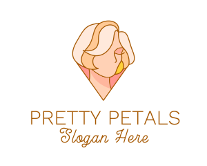 Beauty Cosmetics Lady  logo design