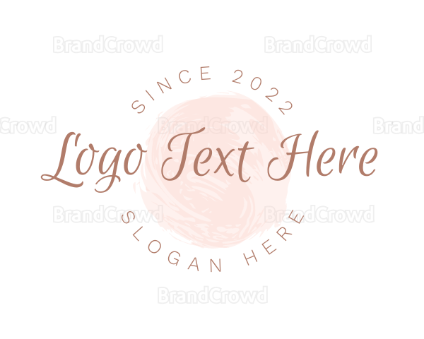 Round Watercolor Business Logo