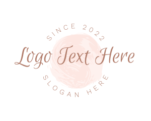 Stylist - Round Watercolor Business logo design