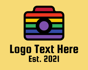 Printing - Colorful Rainbow Camera logo design