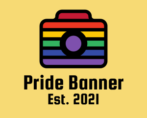 Colorful Rainbow Camera  logo design